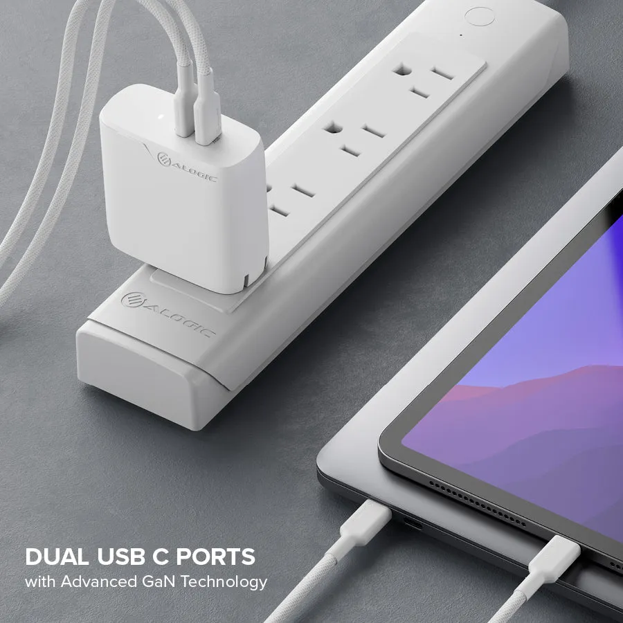 2 Port 68W GaN Charger - Includes 2m USB-C Cable