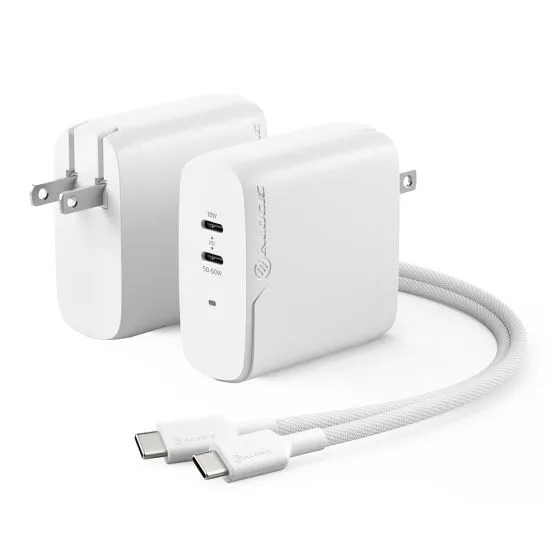 2 Port 68W GaN Charger - Includes 2m USB-C Cable