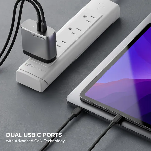 2 Port 68W GaN Charger - Includes 2m USB-C Cable