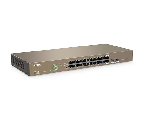 24-Port Gigabit Unmanaged Switch with 2 SFP Slots