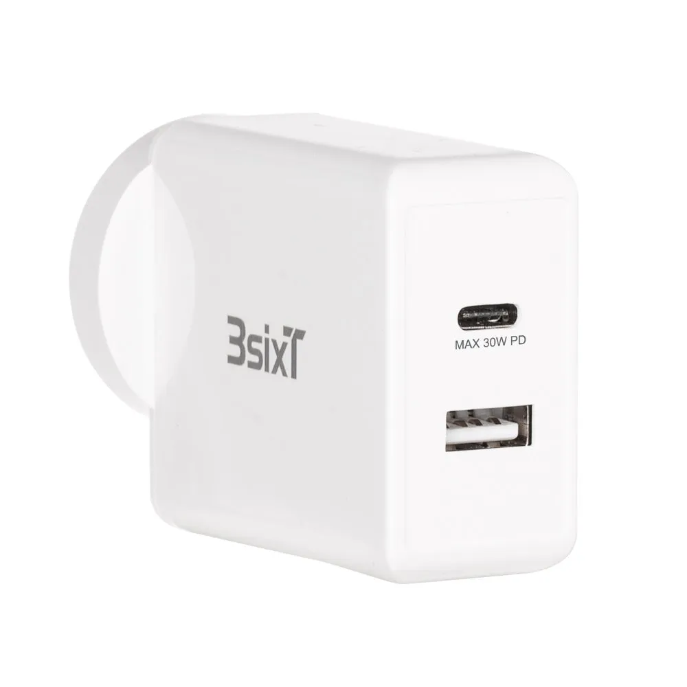 3sixT Wall Charger ANZ 30W USB-C PD   2.4A