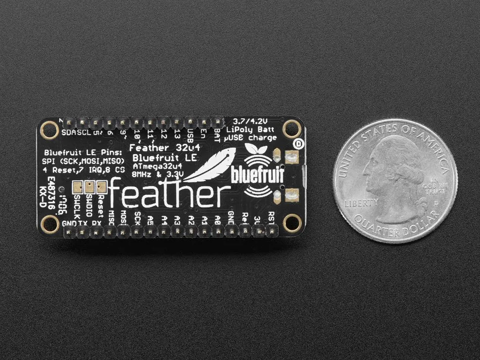 Adafruit Feather 32u4 Bluefruit LE with Headers - Assembled