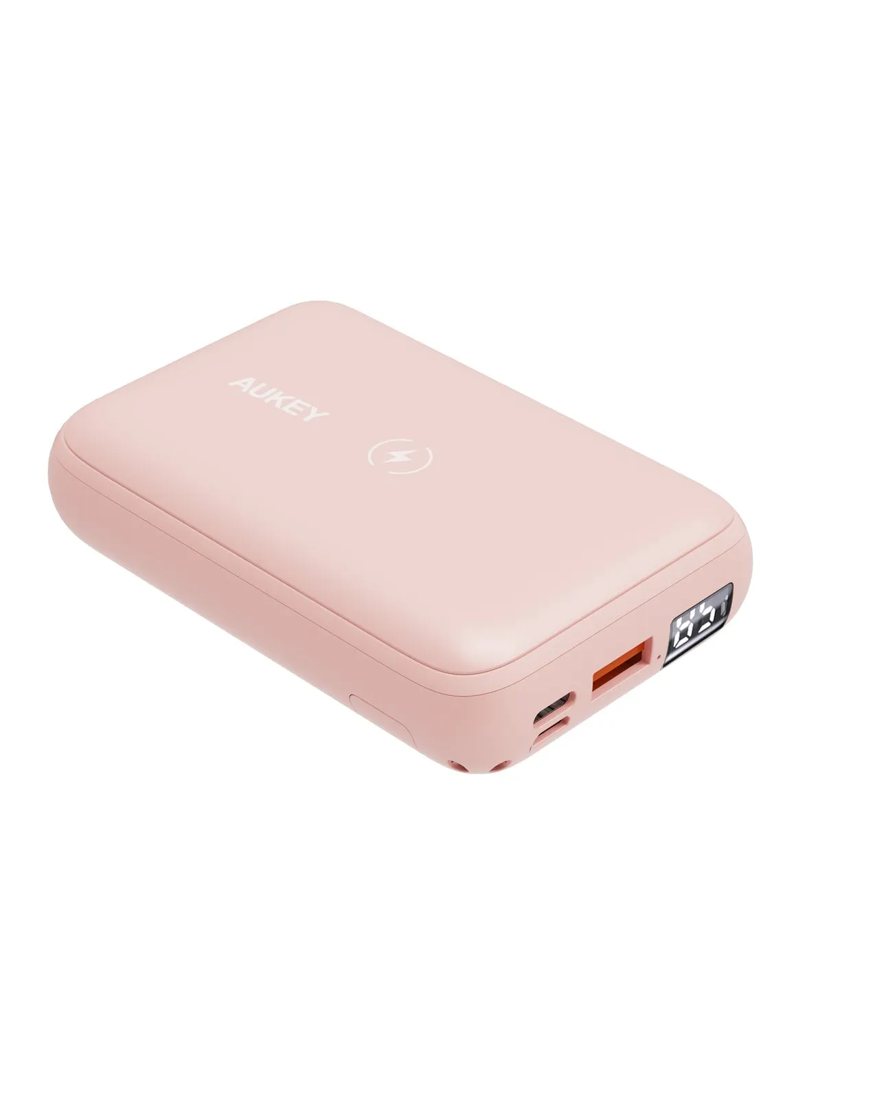 Aukey PB-WL01S 20W 10000mAH PD Wireless Charging w Kickstand Powerbank Portable Charger iPhone 12 Samsung Note S10