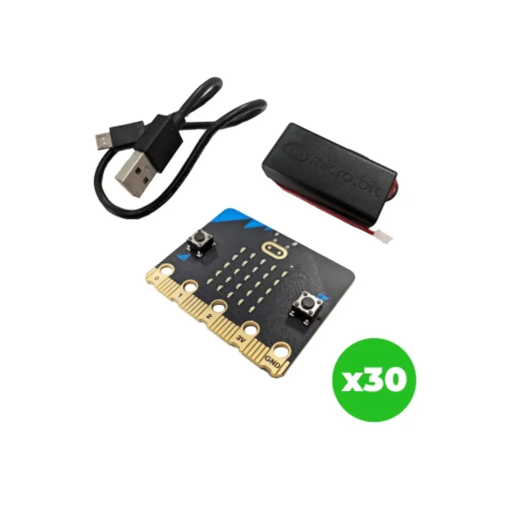 BBC micro:bit Next Gen Pack (pack of 30 Micro:bits   accessories)