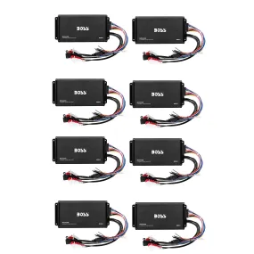 Boss Audio MC900B 500W Max 4 Channel Full Range Class A/B Amplifier (8 Pack)