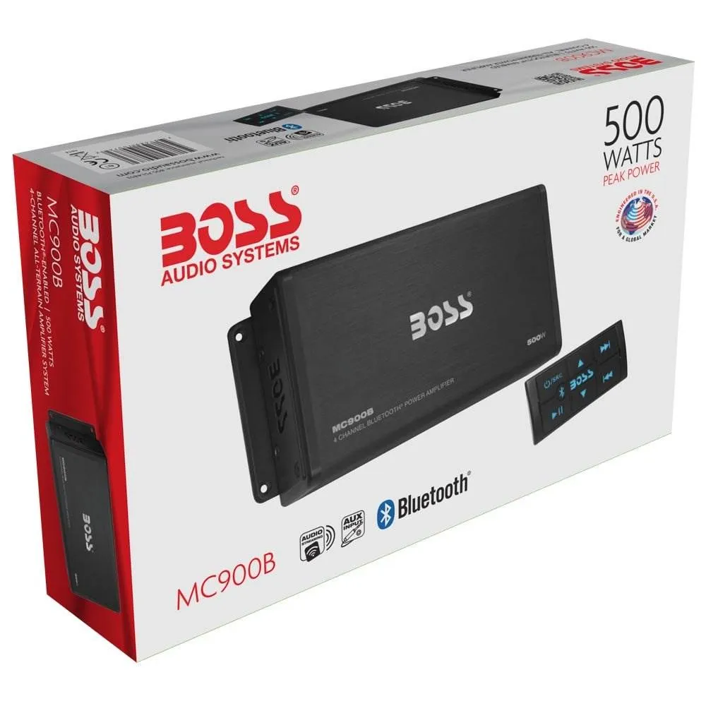 Boss Audio MC900B 500W Max 4 Channel Full Range Class A/B Amplifier (8 Pack)