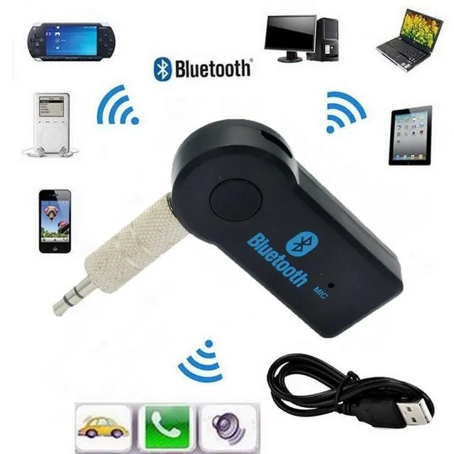 Car Bluetooth 3.0 Home Audio Music Receiver with Handsfree Function With Mic