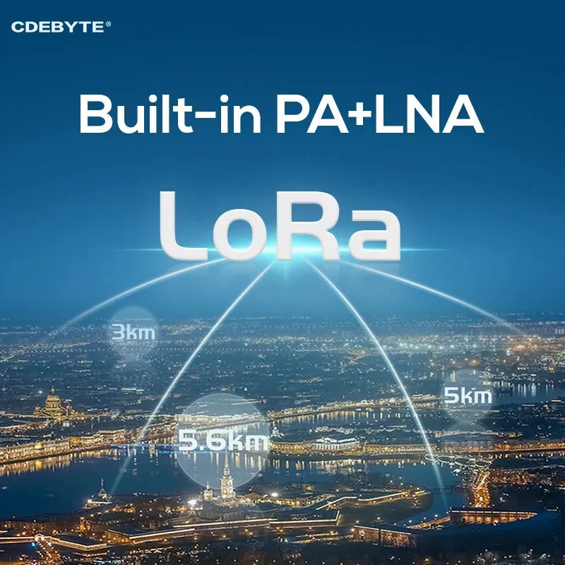 EBYTE E150-400T22S PA LNA 5.6Km SMD Wireless Acquisition Control Module LoRa Spread Spectrum Module 22dBm 4DI 4DO ModBus