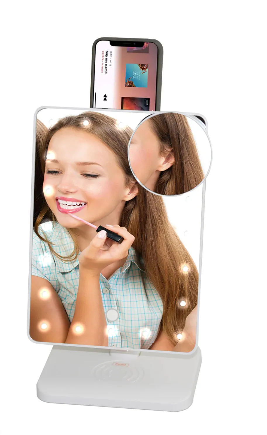 glam studio bluetooth vanity mirror