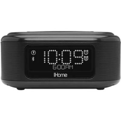 iHome iBTW23 Bluetooth Speaker System, Dual Alarm Clock, Wireless Charging - iBTW23BC