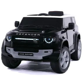 Land Rover Defender 12v Kids Ride-on Car With R/c Parental Remote | Black