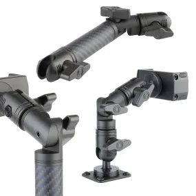 Locking Adjustable Carbon Fiber   Kevlar Mounting Arms with Articulating Joint (various sizes)