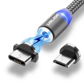 Magnetic USB Fast Charging Micro - Type C Cable