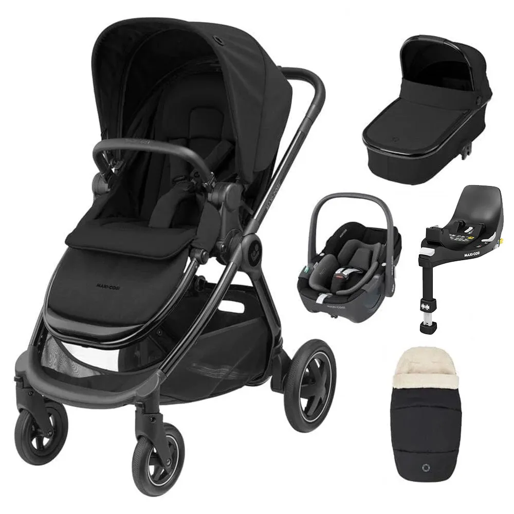 Maxi-Cosi Adorra Luxe Pebble 360 Travel System - Includes Base