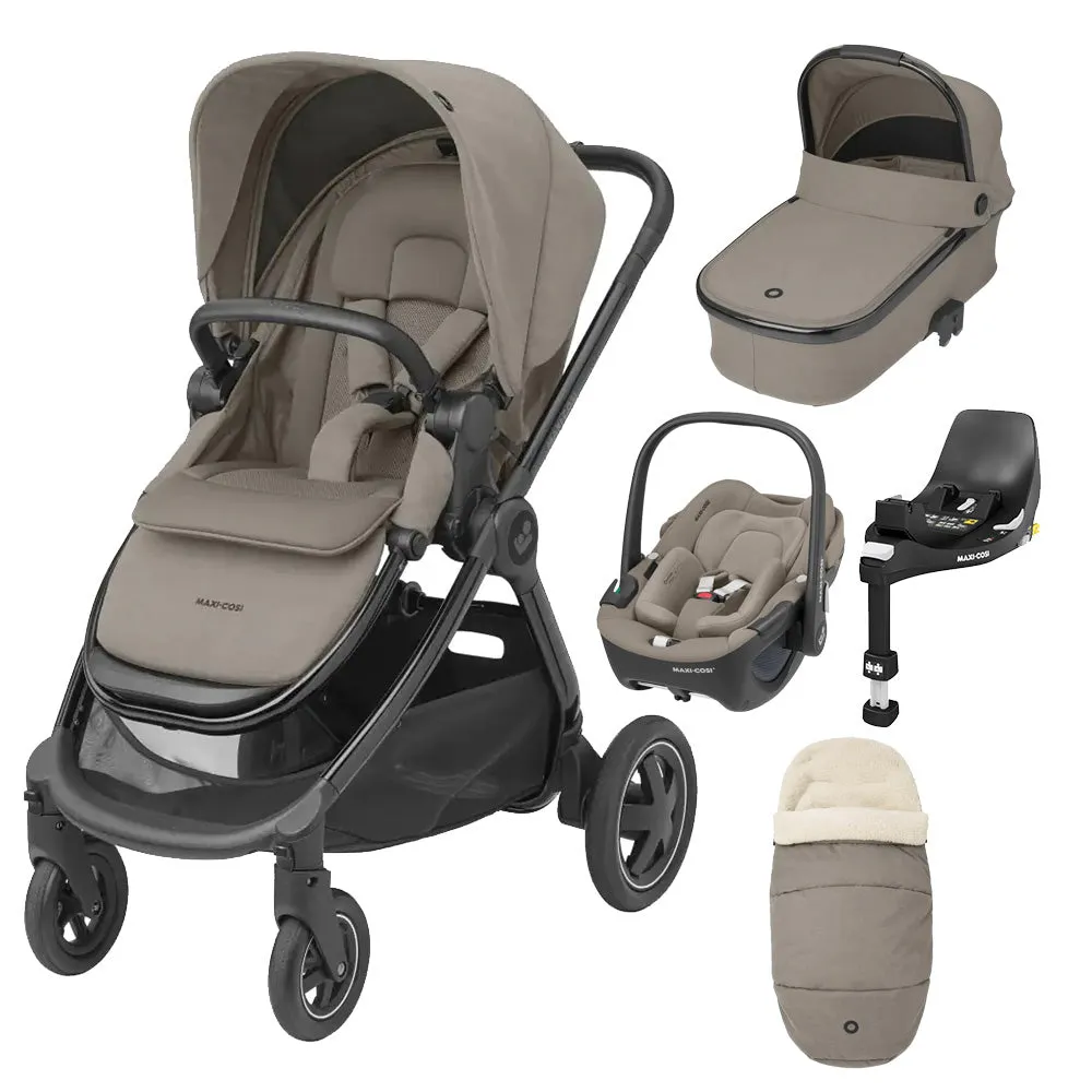 Maxi-Cosi Adorra Luxe Pebble 360 Travel System - Includes Base