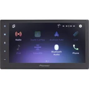 High-Performance Pioneer DMH-W2770NEX 7-Inch Multimedia Receiver with Apple CarPlay, Android Auto, Bluetooth Connectivity, USB/AUX Input, and Customizable Interface