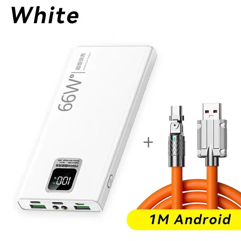 Power Bank 66W 30000mAh Super Fast Charging & Recharging External Battery