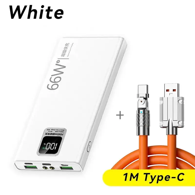 Power Bank 66W 30000mAh Super Fast Charging & Recharging External Battery