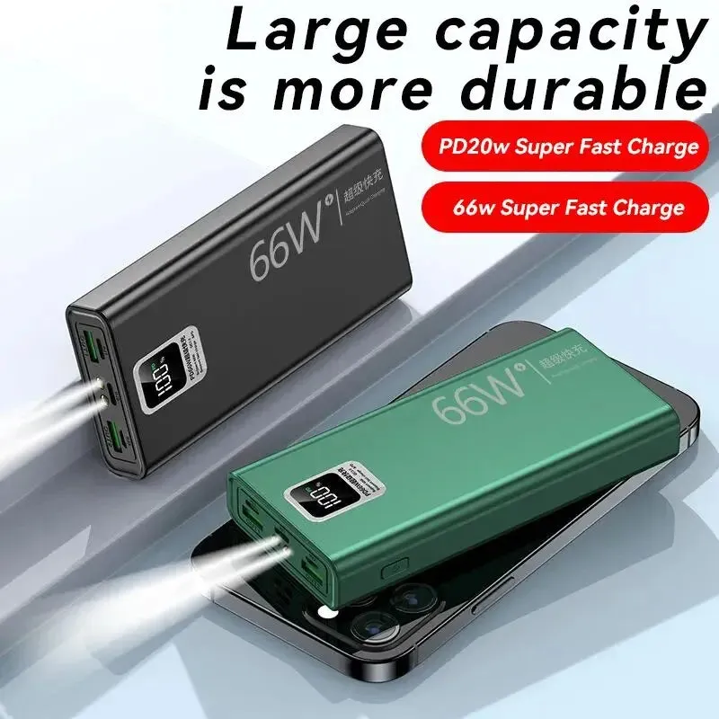 Power Bank 66W 30000mAh Super Fast Charging & Recharging External Battery