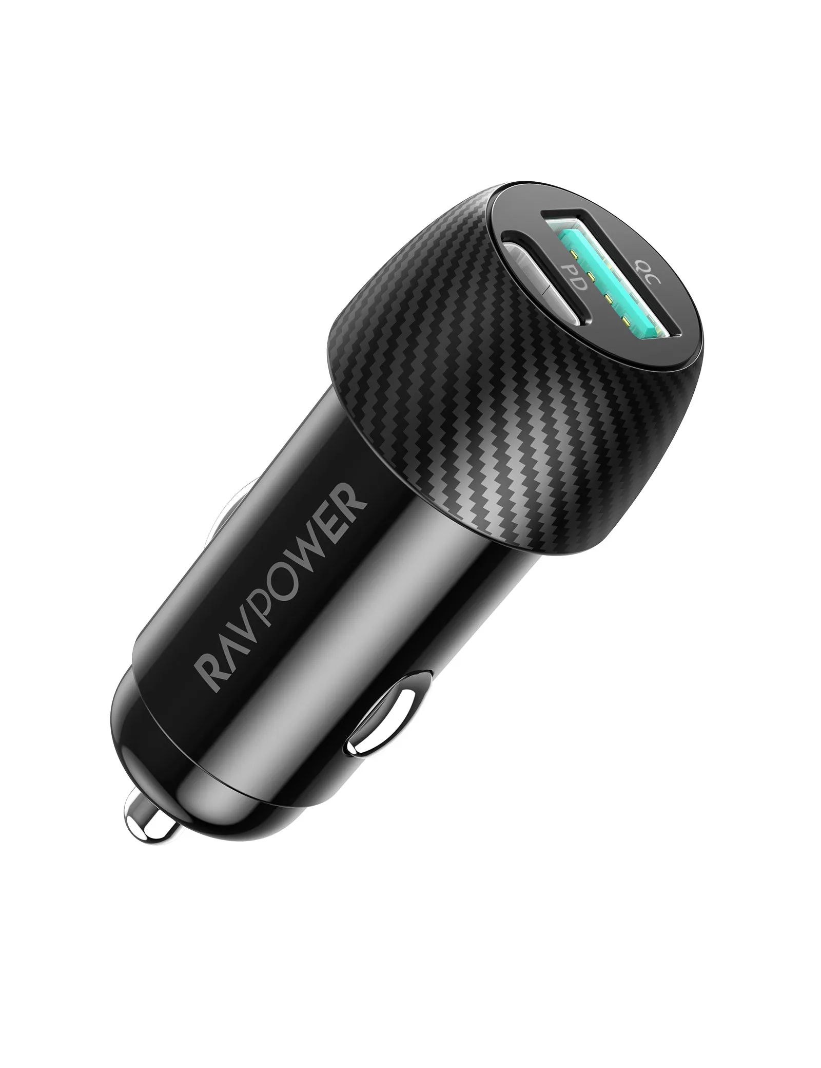 RAVPower VC030 Dual Port USB C Car Charger