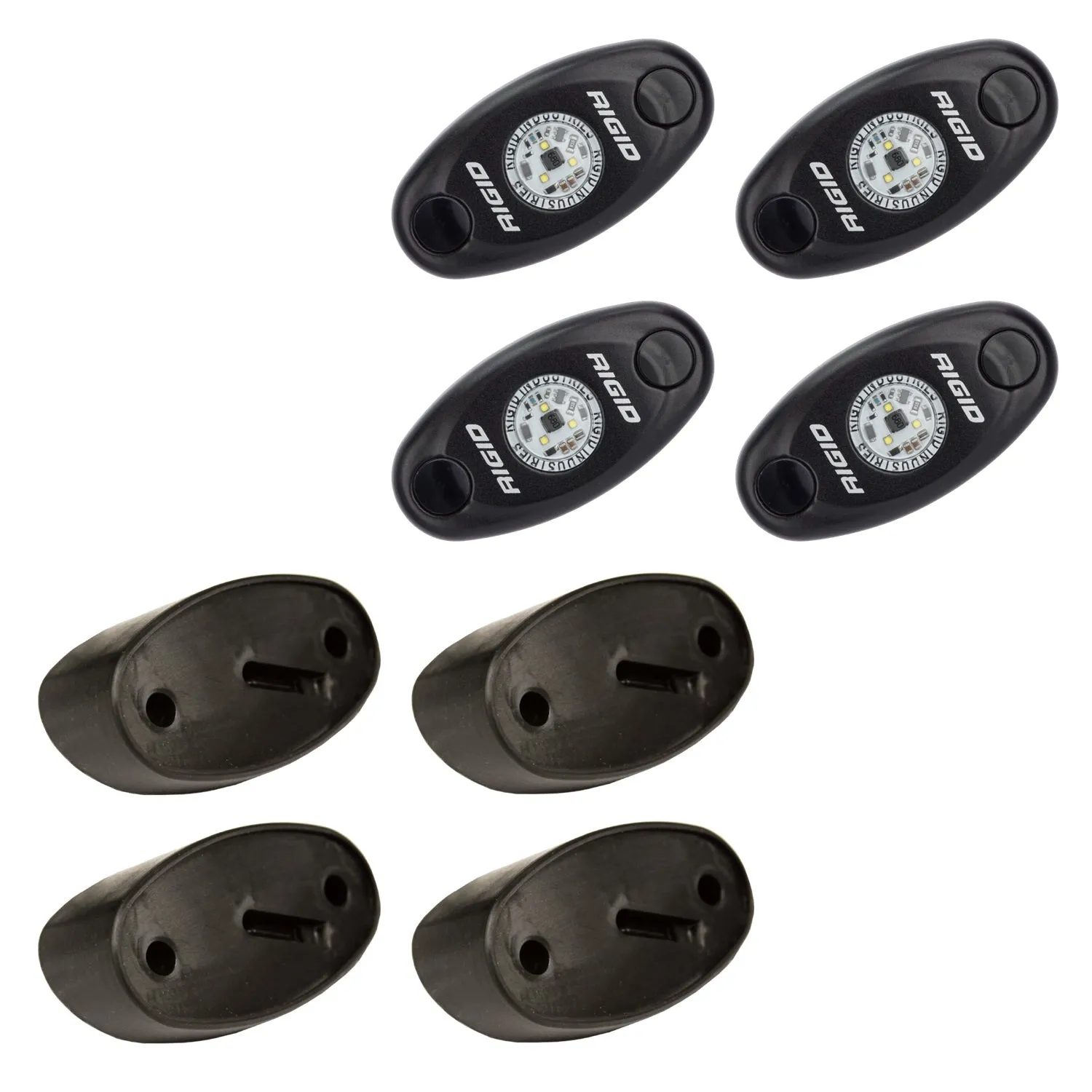 RIGID A-Series LED Universal Rock Light Kit High Power Amber Set Of 4