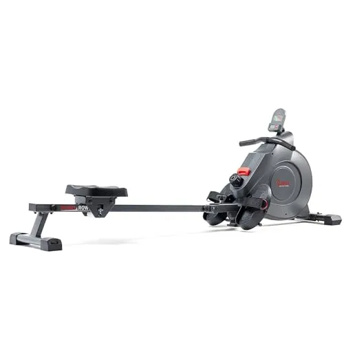 Sunny Health & Fitness Smart Magnetic Rowing Machine with Extended Slide Rail with Exclusive SunnyFit® App Enhanced Bluetooth Connectivity – SF-RW522016