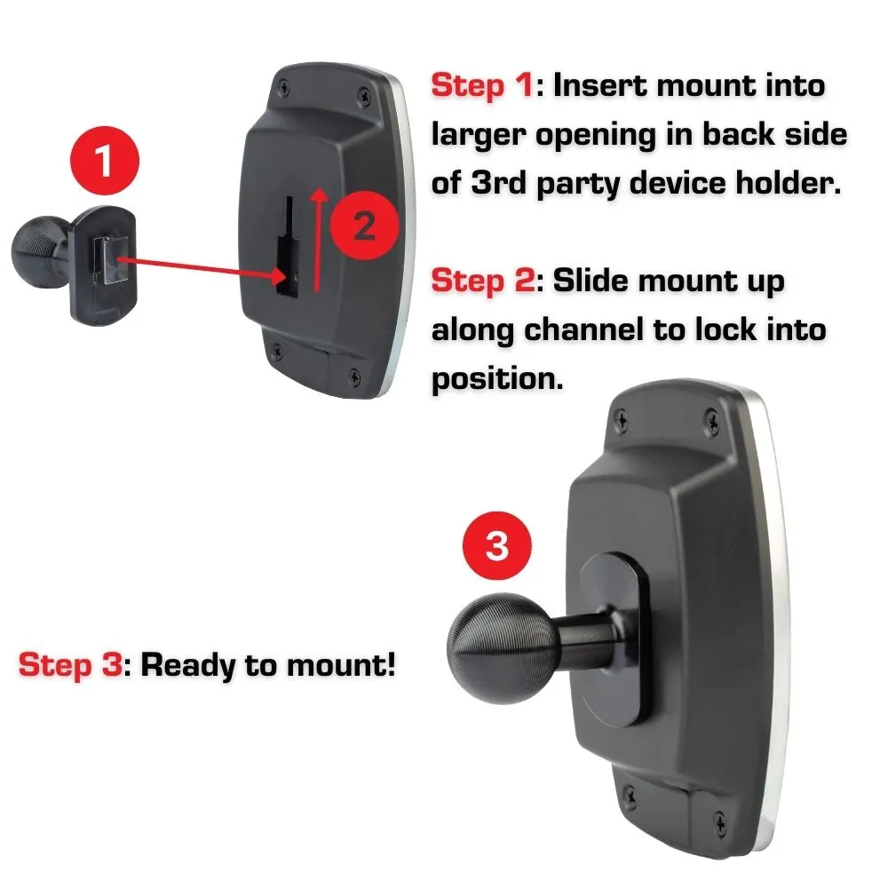 T-Tab Single Slot Mount Adapter with 20mm Ball