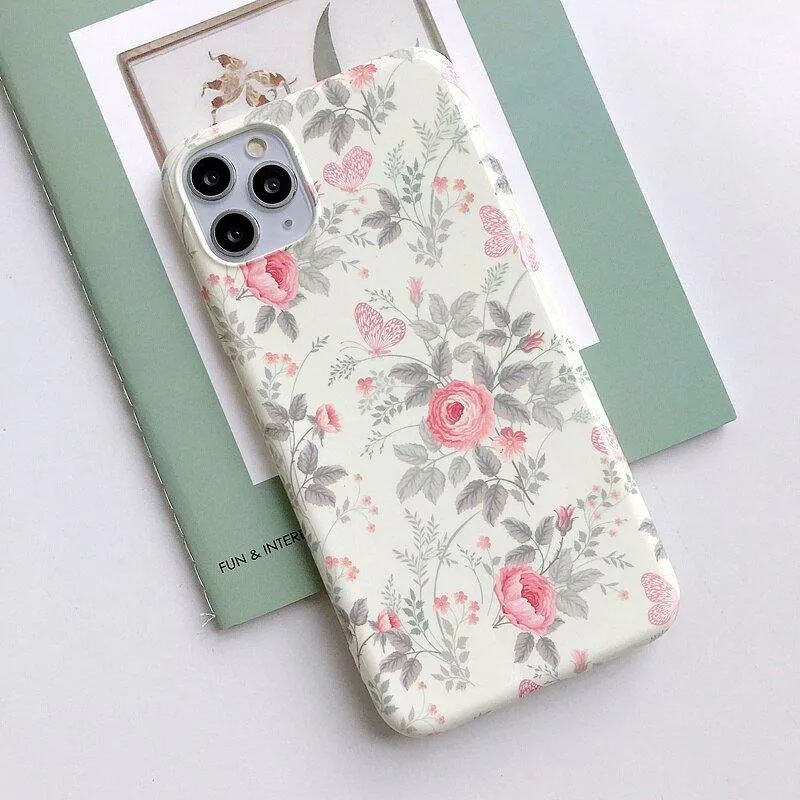 Velle Floral Print Shockproof Slim iPhone Case