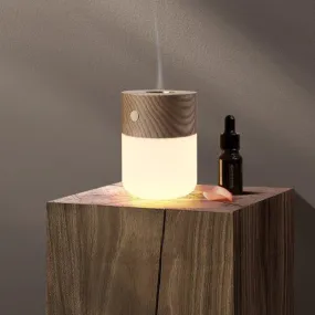 Wooden Aroma Diffuser Touch Switch Three-level Dimming Table Lamp