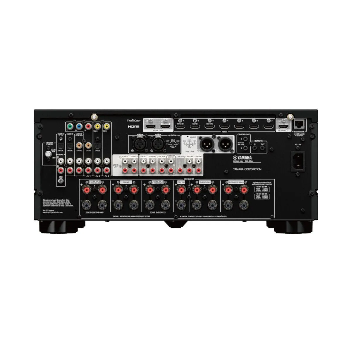 Yamaha A6A 9.2-ch AV Receiver with 8K HDMI and MusicCast