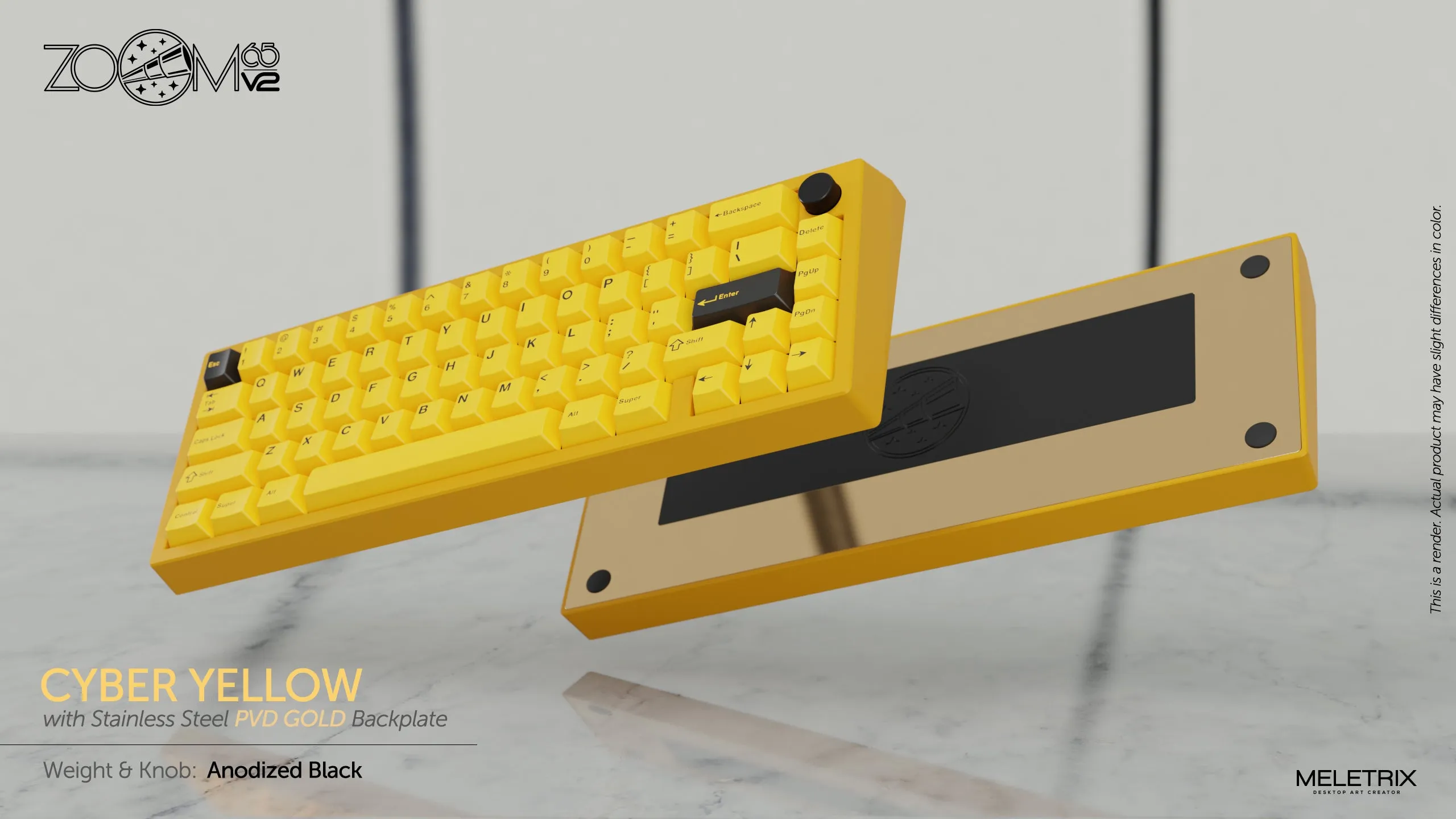 Zoom65 Essential Edition V2 - Cyber Yellow Mechanical Keyboard Kit