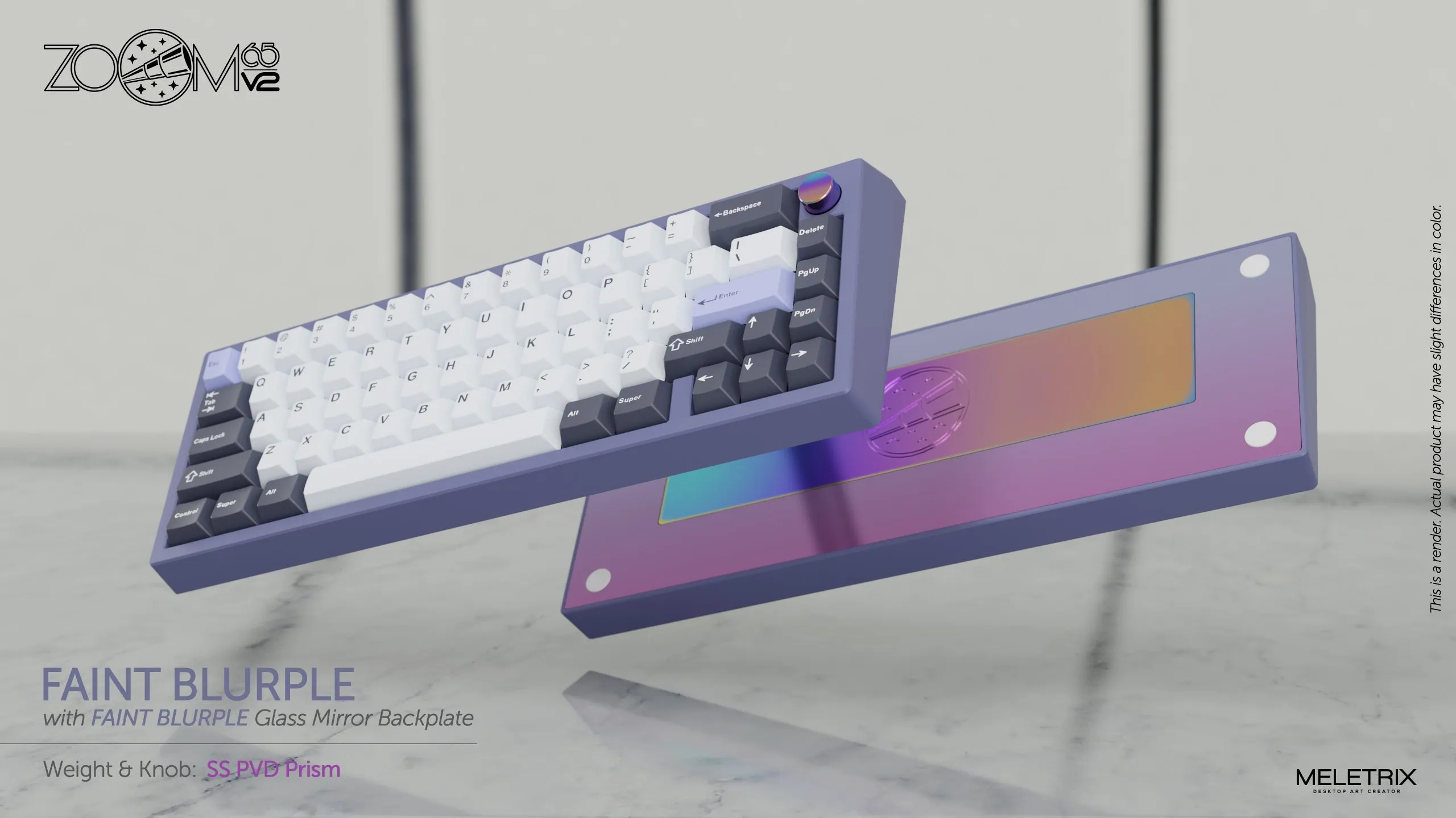 Zoom65 Essential Edition V2 - Faint Blurple Mechanical Keyboard Kit