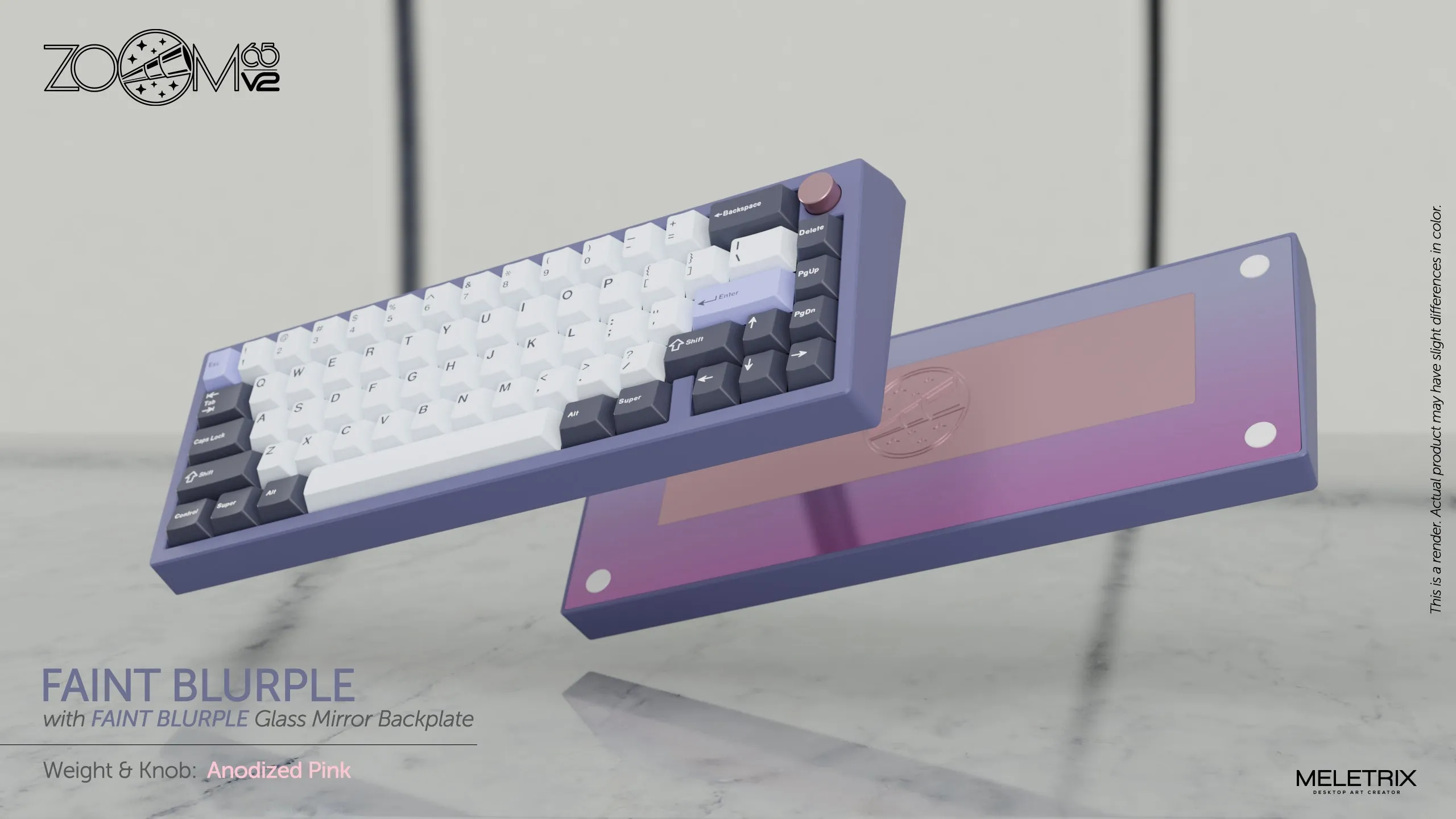 Zoom65 Essential Edition V2 - Faint Blurple Mechanical Keyboard Kit