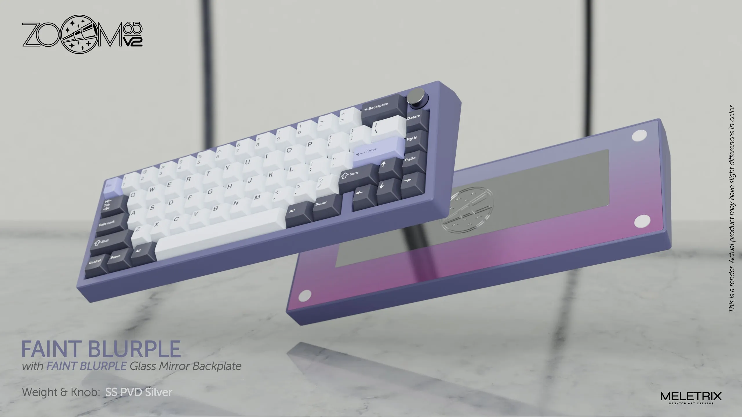 Zoom65 Essential Edition V2 - Faint Blurple Mechanical Keyboard Kit