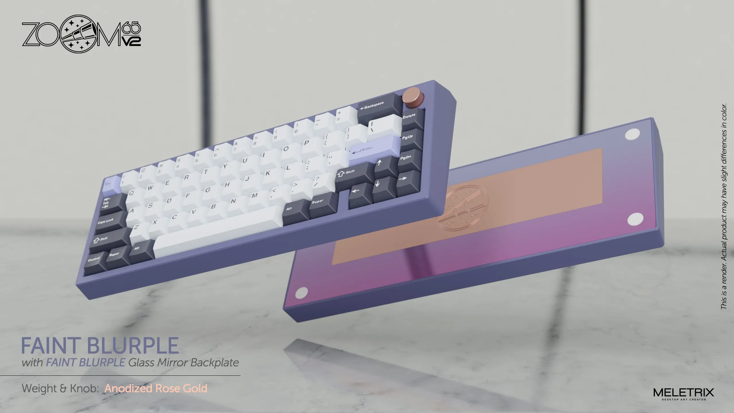 Zoom65 Essential Edition V2 - Faint Blurple Mechanical Keyboard Kit