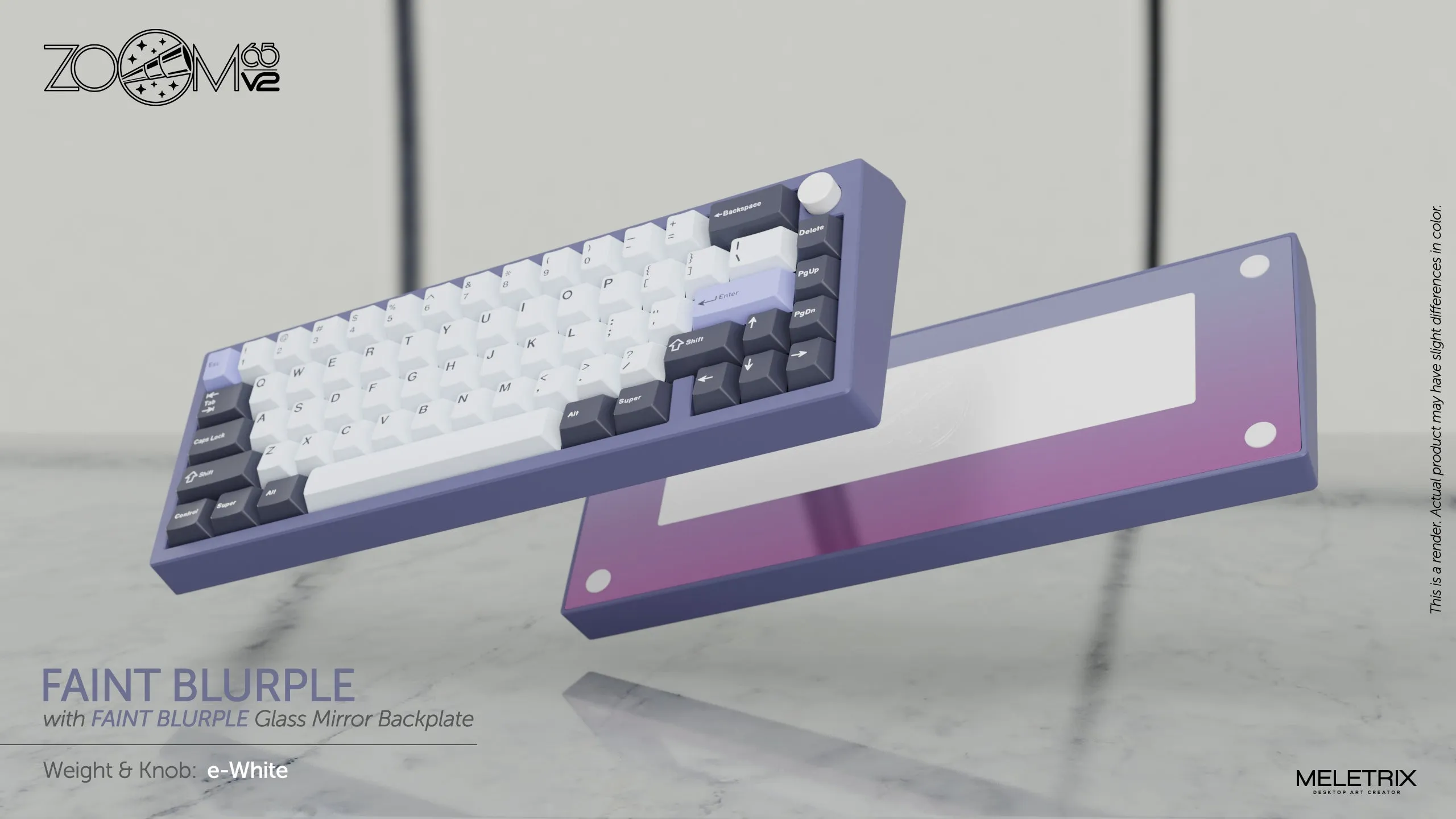 Zoom65 Essential Edition V2 - Faint Blurple Mechanical Keyboard Kit