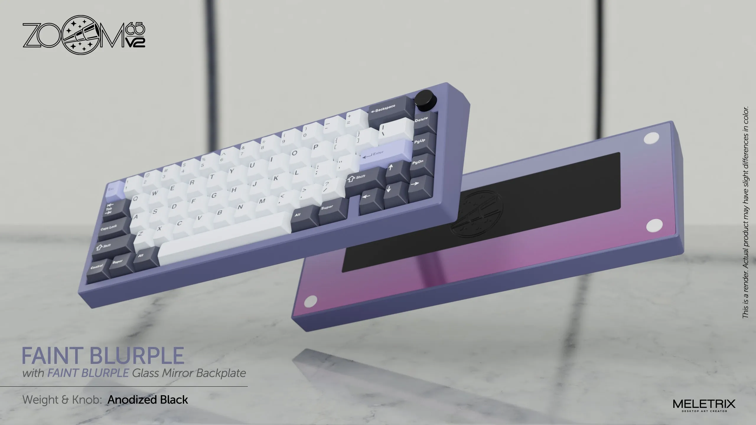 Zoom65 Essential Edition V2 - Faint Blurple Mechanical Keyboard Kit