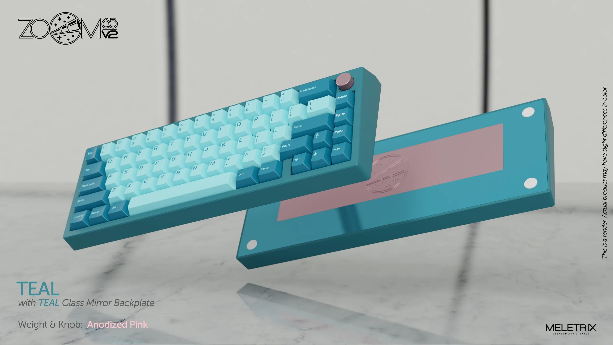 Zoom65 Essential Edition V2 - Teal Mechanical Keyboard Kit