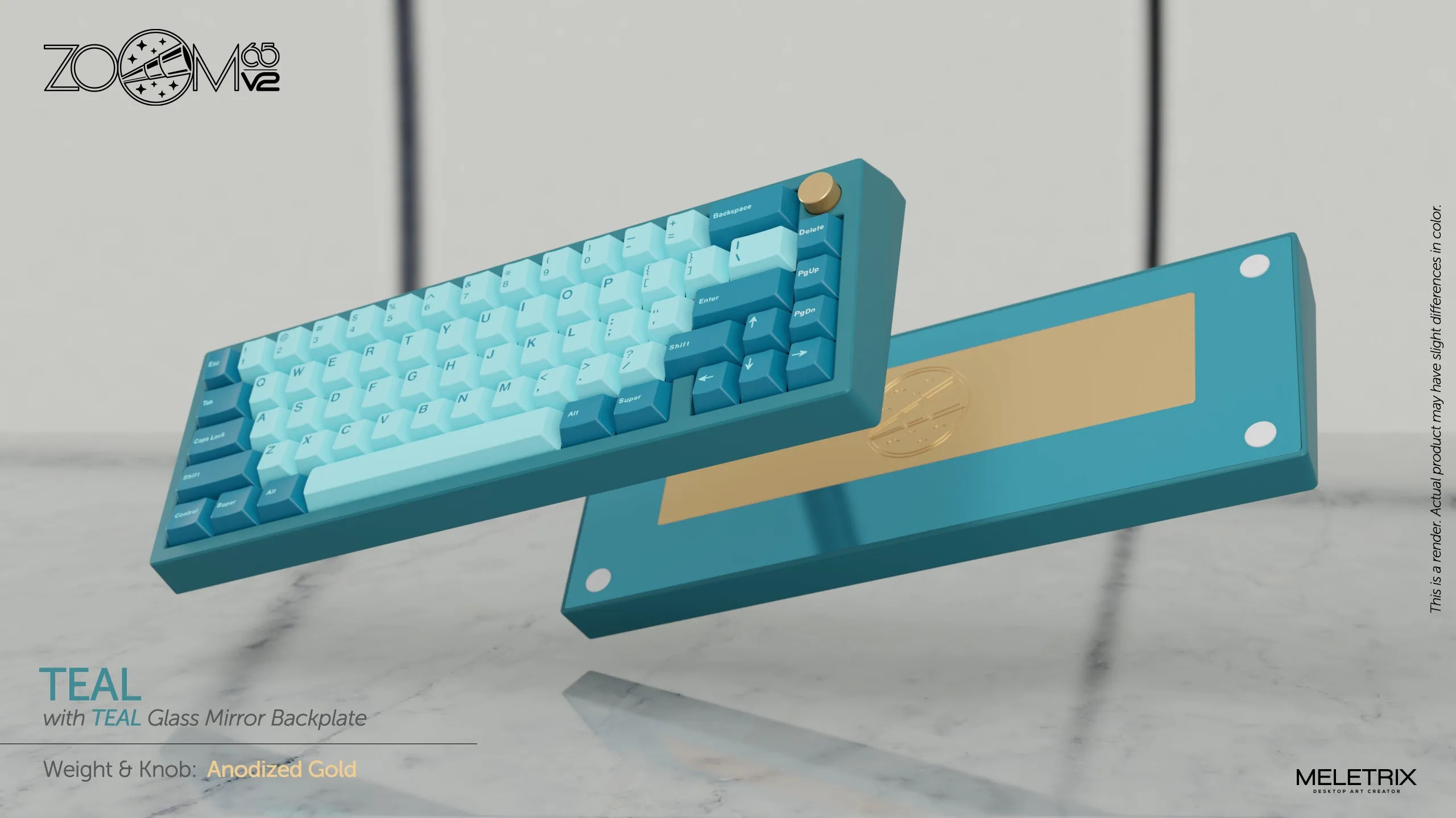 Zoom65 Essential Edition V2 - Teal Mechanical Keyboard Kit